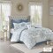 Gracie Mills 8 Piece Cotton Floral Printed Reversible Comforter Set